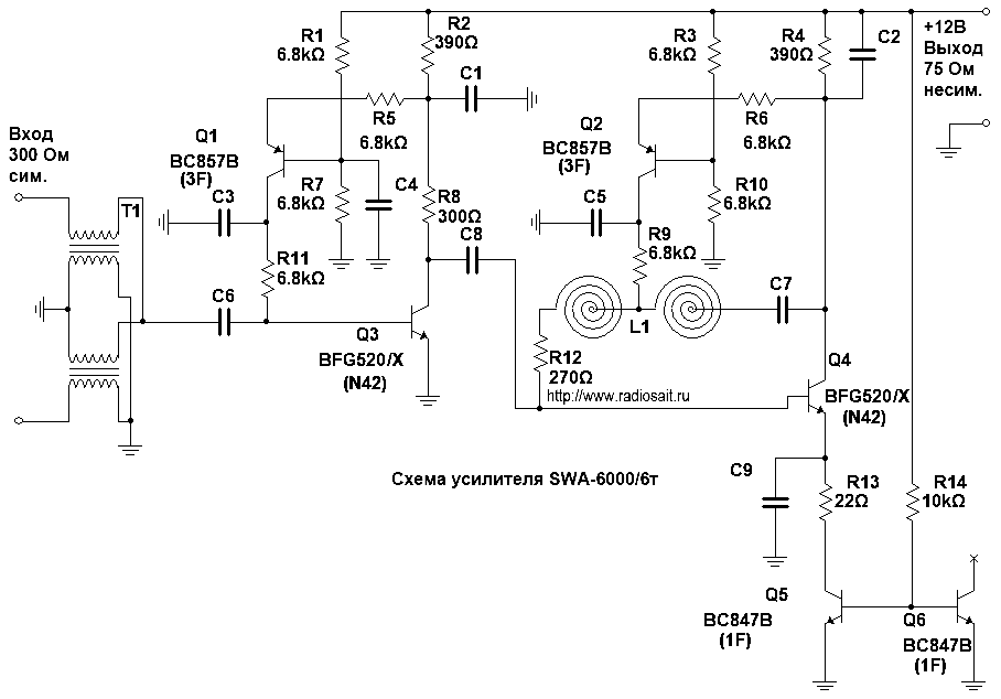 Схема SWA-6000/6t